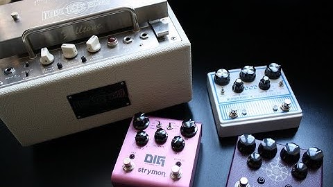 Analog, digital and tape delay - how do they sound with an overdrive pedal (AnalogMan King of Tone)?