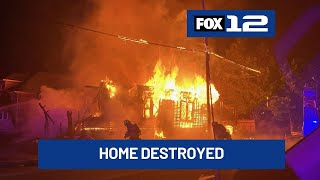Home destroyed by fire in Portland’s Belmont Neighborhood