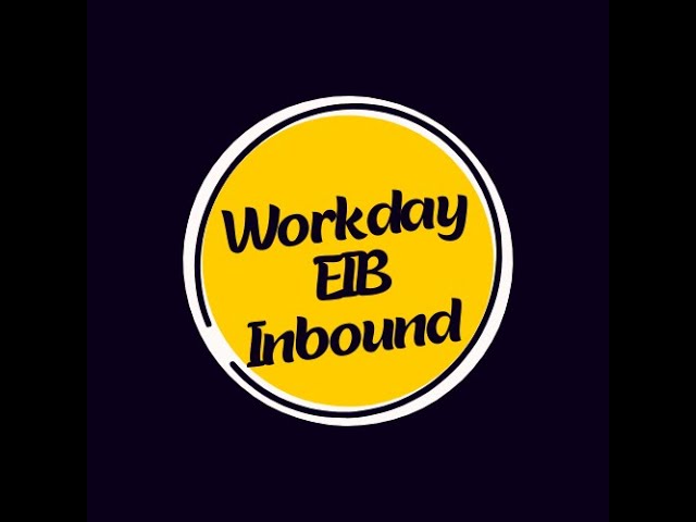 Workday EIB Inbound template model