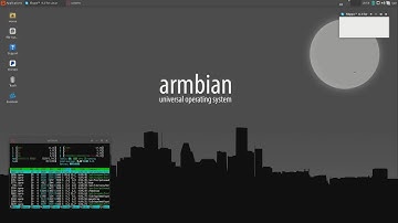 Armbian desktop on Odroid XU4 running Skype