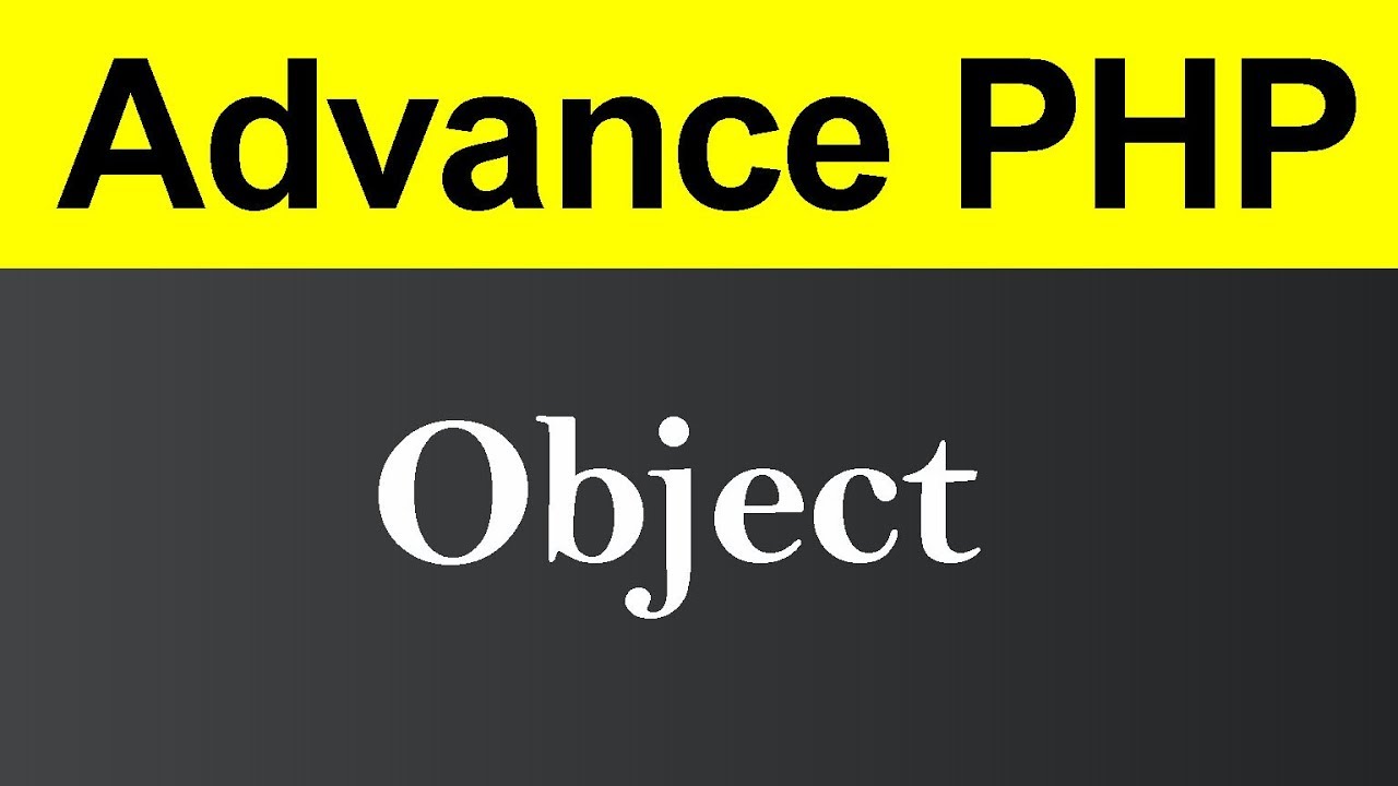 object php  2022 New  Object in PHP (Hindi)