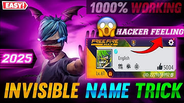 Free Fire Mein Invisible Name Kaise Rakhe | Invisible Name Kaise Rakhe Free Fire Mein | FF Hide Name