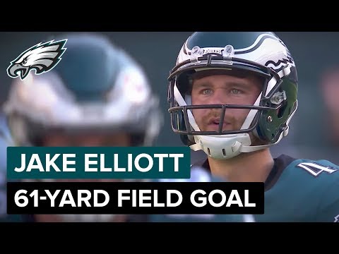Jake Elliott 61-Yard Kick Reactions