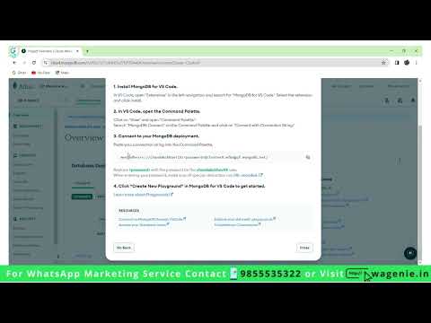 Datastore - Creating Database in Mongo DB and Creating Datastore in Dashboard