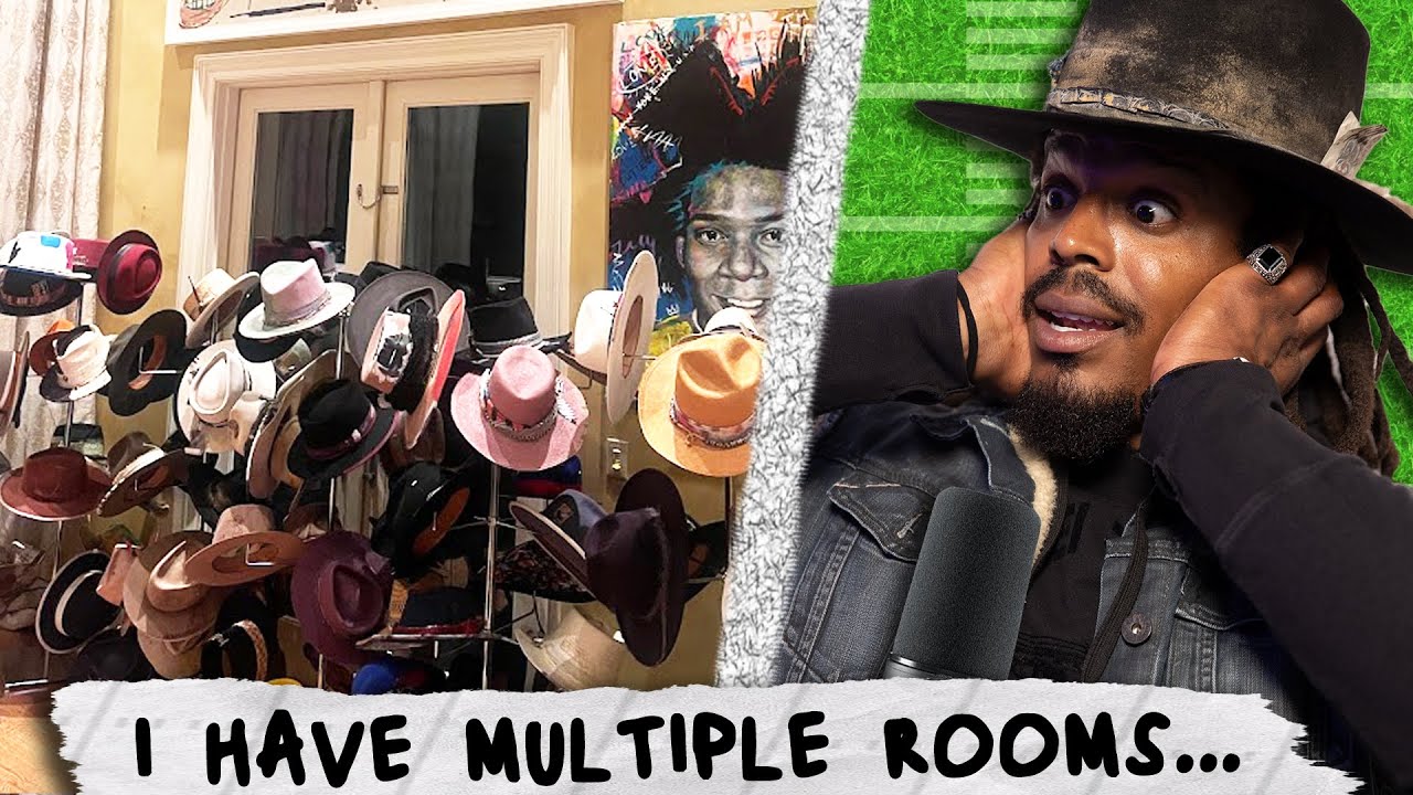Fan Question - How Many Hats does Cam Newton own? *It's in the Hundreds*