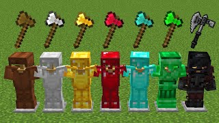 Which armor is stronger in Minecraft Experiment?