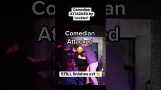 Comedian attacked! Fights back, and then finishes his set #comedy #shorts #heckler #fight #trending