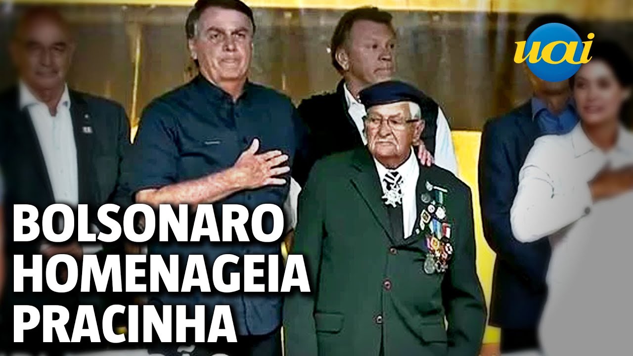 Bolsonaro homenageia veterano da Segunda Guerra Mundial