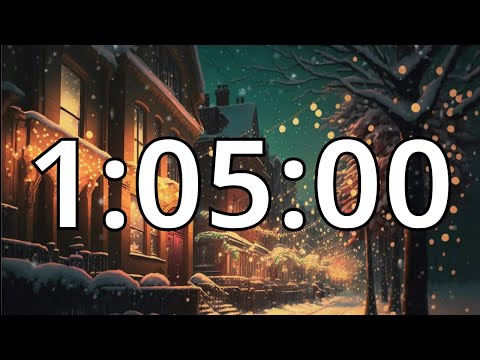 1 Hour 5 Minutes (65 Minutes) Timer with Music | Snowfall Timer