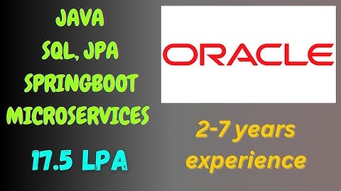 🔔 Oracle Interview Experience | 3–7 Years | Java | Spring Boot | Microservices | Java 8