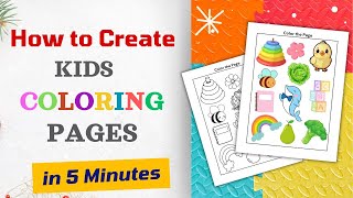 How to Make Coloring Pages in Canva Kids Coloring Pages in Tamil Number tracing