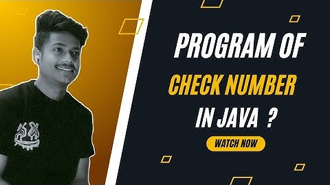 How To Check That Is Number Positive Or Negative In Java ? | Positive or negative Numbers Program