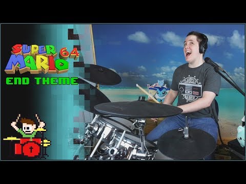 super-mario-64---end-theme-on-drums!