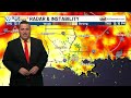 Rain likely today with a few strong storms