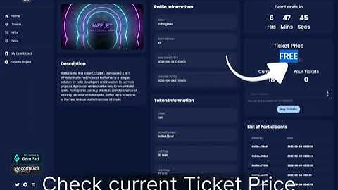 🎫 RAFFLET dApp Guide - Participate in a Rafflet event