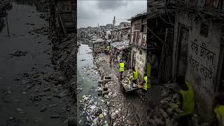 Dirty Canal Slum → Stunning Waterfront Walkway. #slumtransformation #urbantransformation