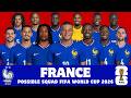 France Possible Squad For FIFA World Cup 2026 | France's Squad Depth for FIFA World Cup 2026