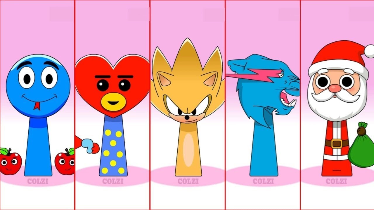 Sprunki OC All Phase: Hungry Snake, BT 21TATA, Super Sonic, Mr.Beast, Santa Clous|Sprunki Incredibox