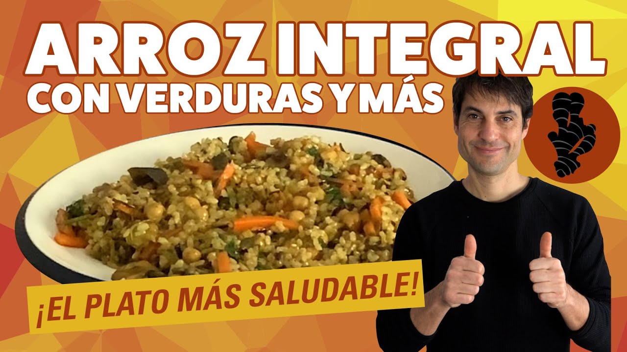 ARROZ INTEGRAL con verduras y más 🫀 El plato MÁS saludable 🫀