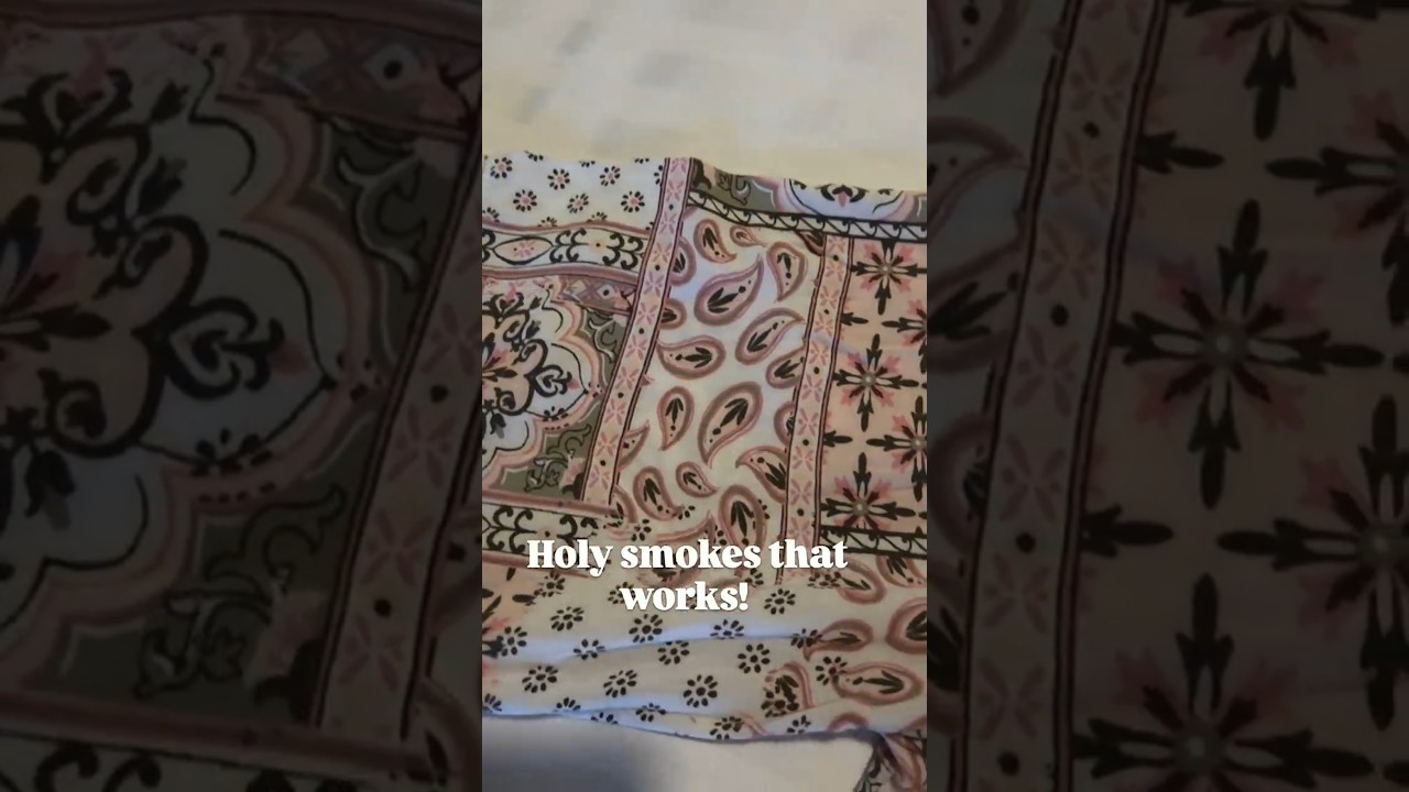 Ironing clothes - odd technique that actually works!