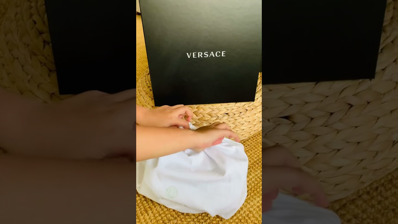 Versace Black Nappa Leather Medusa Shoulder Bag