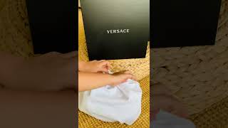 Versace Black Nappa Leather Medusa Shoulder Bag
