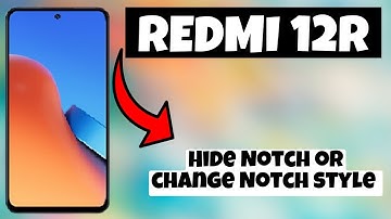 Hide Notch or change Notch style Redmi 12R || How to set notch style || Notch style settings