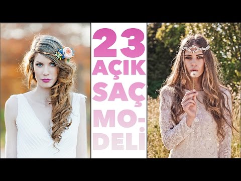 Açık Gelin Saçı Modelleri