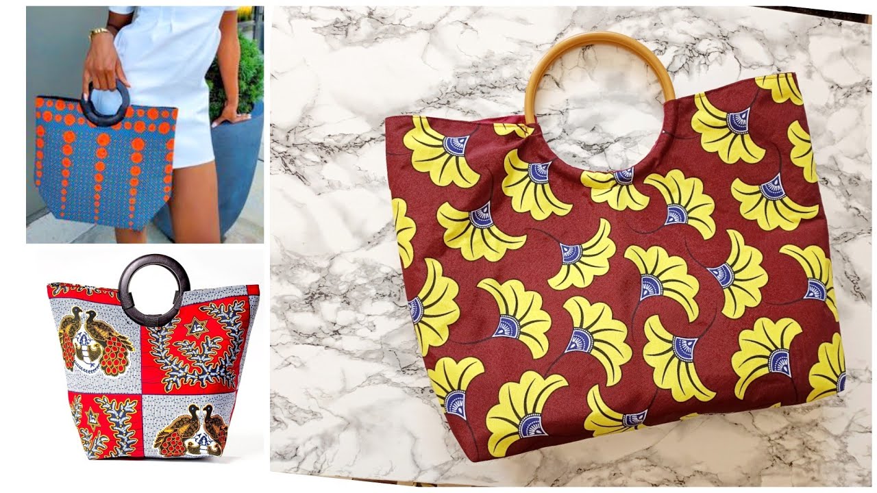 Как выкроить и сшить простую сумку-шоппер с ручками-кольцами/круглыми ручками своими руками