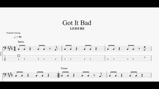 LEISURE - Got It Bad (bass tab)