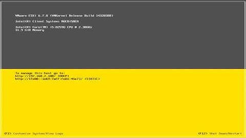 Install VMWare ESXI on Intel NUC