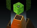 🍃 Perfect Fit 🍃 Grass Wooden Physics Simulation in Blender 3D — Crisp, Fluid & Satisfying!
