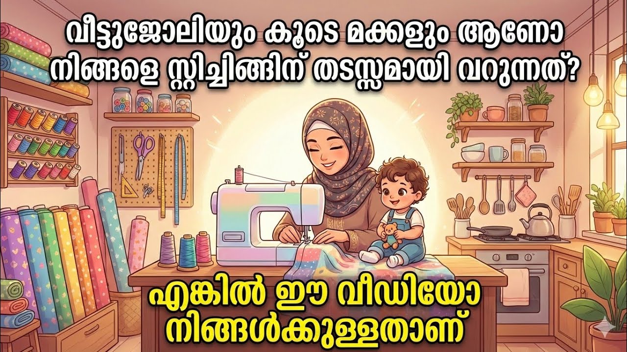 വീട്ടുജോലി+മക്കൾ+Stitching|Busy Momആയി Incomeനേടുന്ന എന്റെ ദിനചര്യ|Real Life Routine/jasira designz 