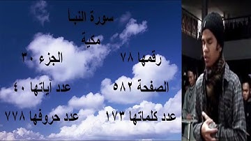 سورة النبأ كاملة بصوت القارئ مزمل حسب الله - Muzammil Hasballah -  Surat An-Naba