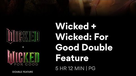 Wicked Double Feature Wicked & Wicked For Good  #amctheaters #wicked #cynthiaerivo #defyinggravity 