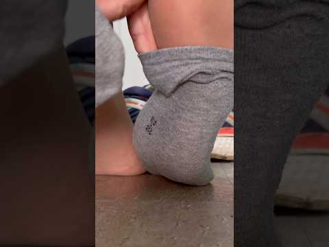 Take socks off after jogging #footrelaxation #feet #socks