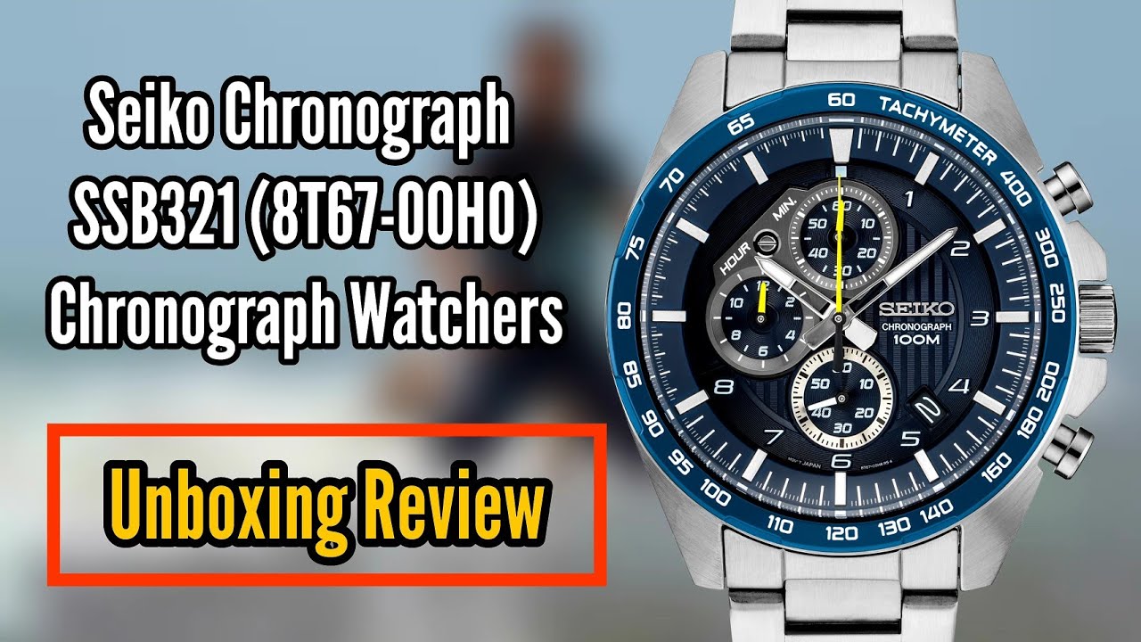 Seiko Motorsport Chronograph Blue Dial SSB321 Unboxing Review | Watch ...