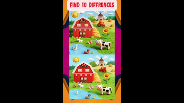 FIND 10 Diffrences #challengeyourself  #challengeaccepted   #quiz #braintestsolution