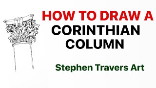 How To Draw A Corinthian Capital  Complex Architectural Decoration Made Simple