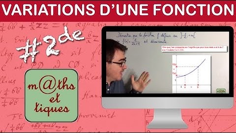 Déterminer les variations d