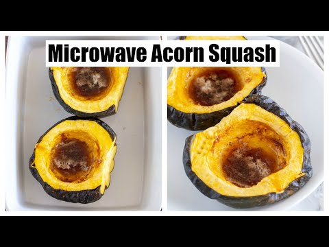 acorn squash microwave baked