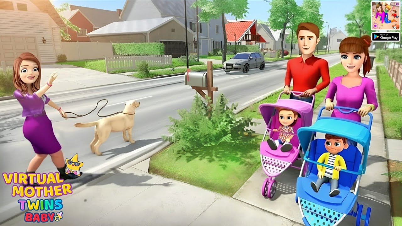 Virtual Mother Twins Baby : Pranks Baby – Android Gameplay 