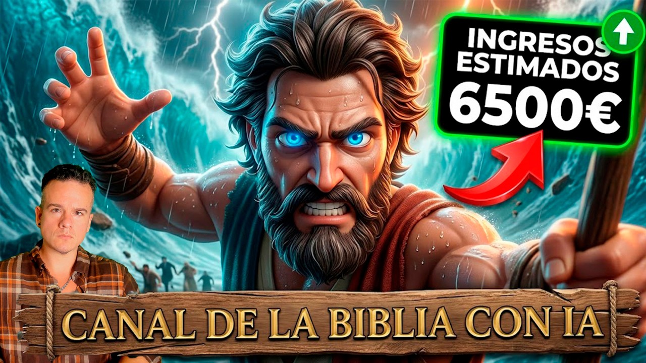 CANAL de LA BIBLIA con IA de 6.500€ AL MES sin mostrar la cara y automatizado con Dzine
