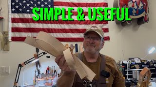 How To Make A Fun Afternoon Project From Small Bits Of Leather /  A Great Small Leathercraft Project