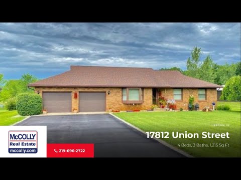 17812 Union Street, Hebron, IN home video tour