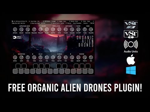 Organic Alien Drones Free Plugin VST3 VST AU