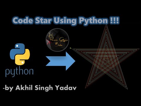 Code Star Using Python || Python Turtle workspace || How to make Star
