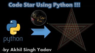 Details Code Star Using Python || Python Turtle workspace || How to make Star Update