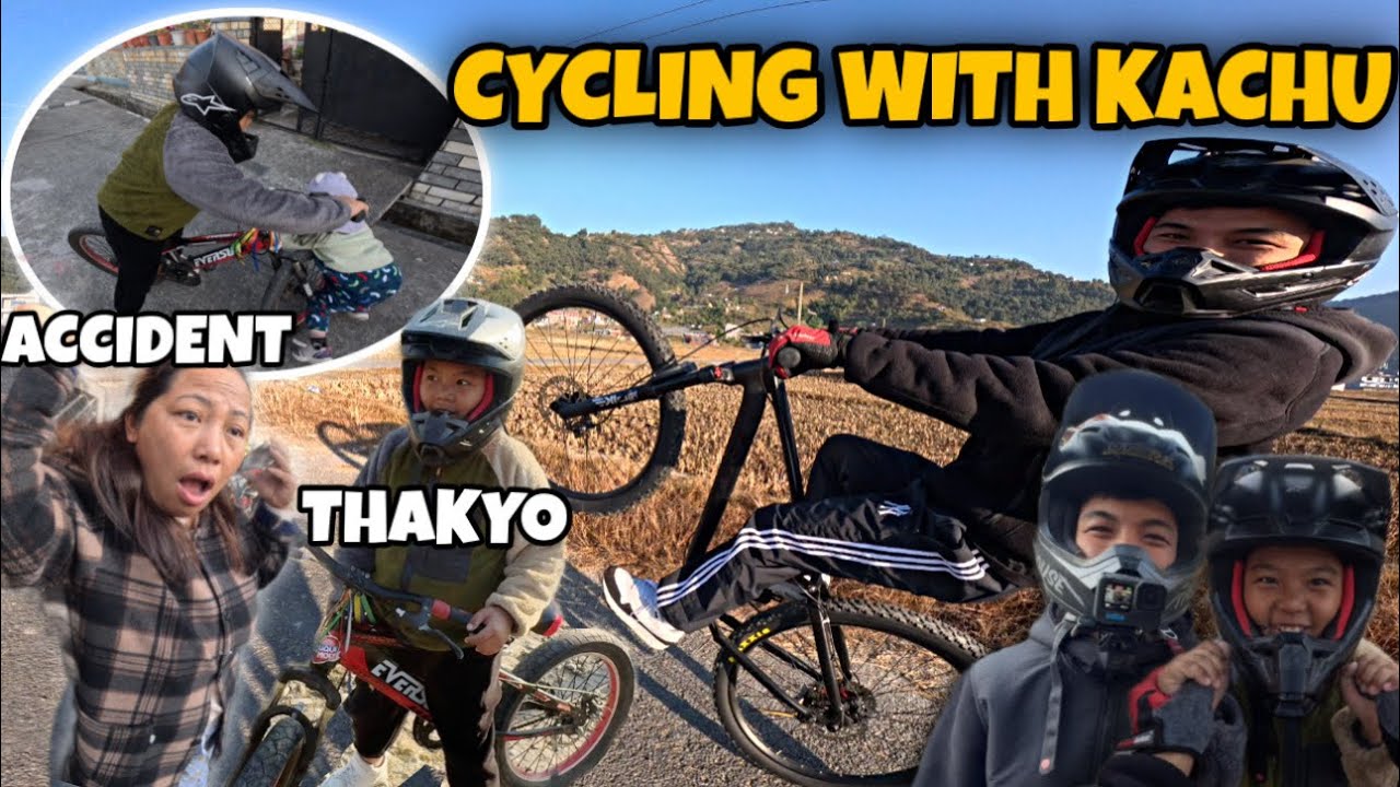 CYCLING JADA KACHU GOT ACCIDENT😰!!!