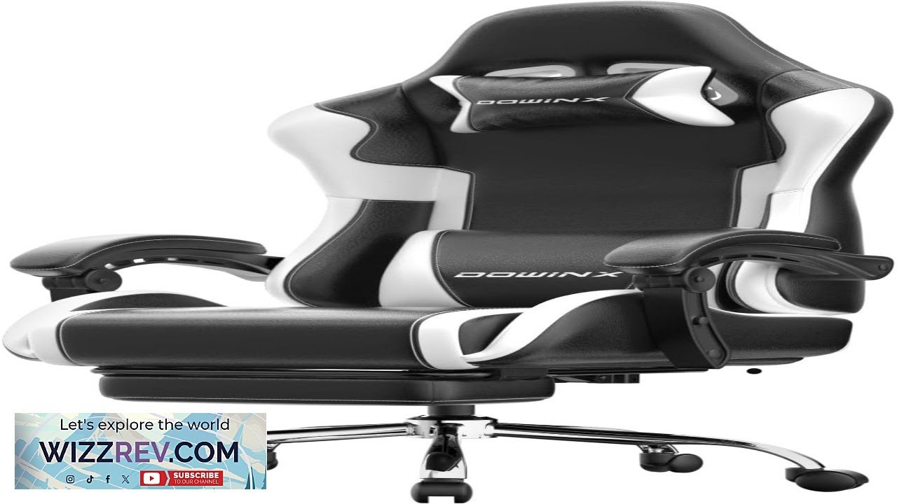 Ergonomic Gaming Chair with Footrest Heavy Duty 330lbs Office Chair Massage Lumbar